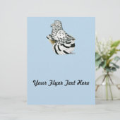 Trumpeter Pigeon Light Splash (Standing Front)