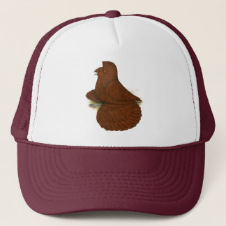 Trumpeter Pigeon Red Trucker Hat