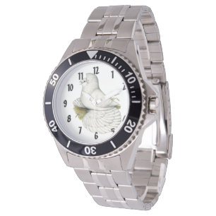Trumpeter Pigeon White Watch