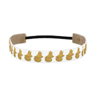 Trumpeter Pigeon Yellow Athletic Headband