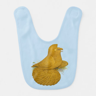 Trumpeter Pigeon Yellow Self Baby Bib