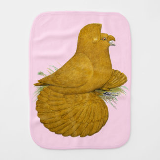 Trumpeter Pigeon Yellow Self Baby Burp Cloth