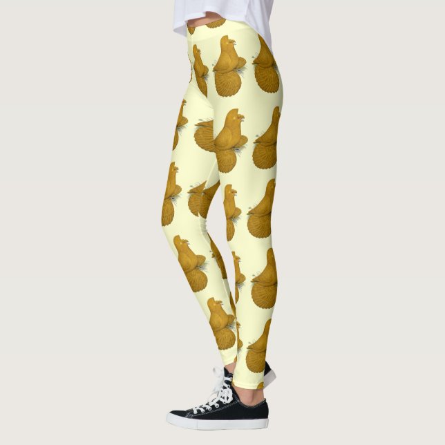 Trumpeter Pigeon Yellow Self Leggings (Left)