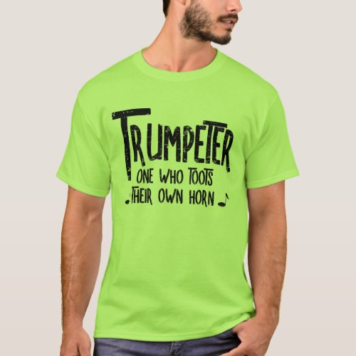 Trumpeter Rough Text T_Shirt