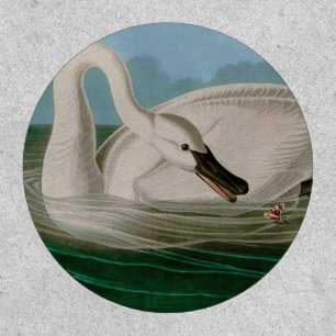 Trumpeter Swan Birds of America Audubon Print Patch