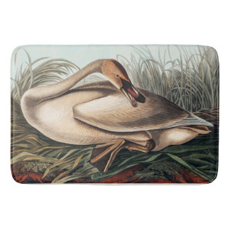 Trumpeter Swan by John James Audubon Bath Mat
