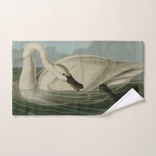 Trumpeter Swan _ from Audubons Birds of America Bath Towel Set