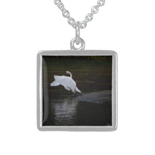 Trumpeter Swan Sterling Silver Necklace