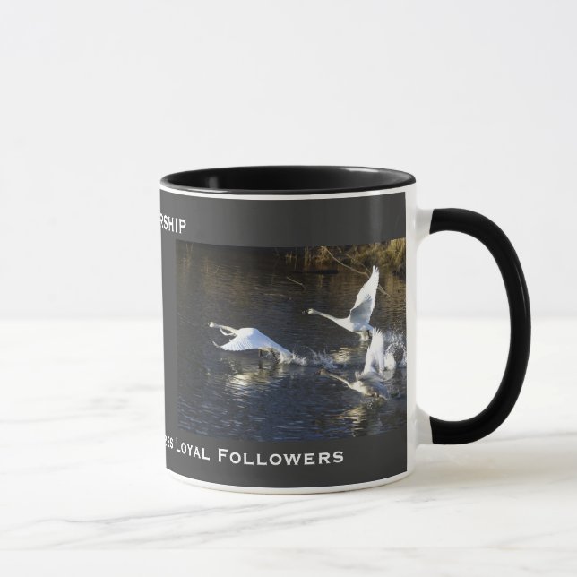 Trumpeter Swans Motivational Gifts Mug (Right)