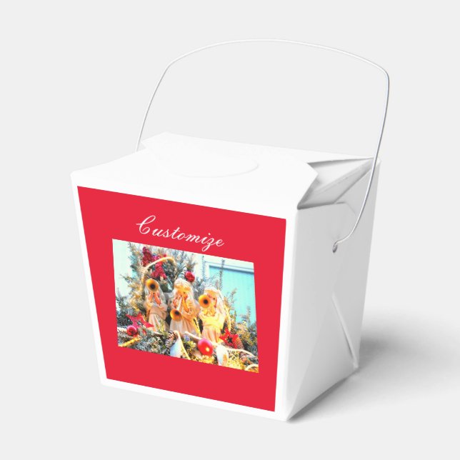 trumpeting angels favor boxes (Front Side)