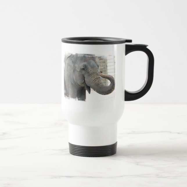 Trumpeting Elephant Travel Mug (Right)