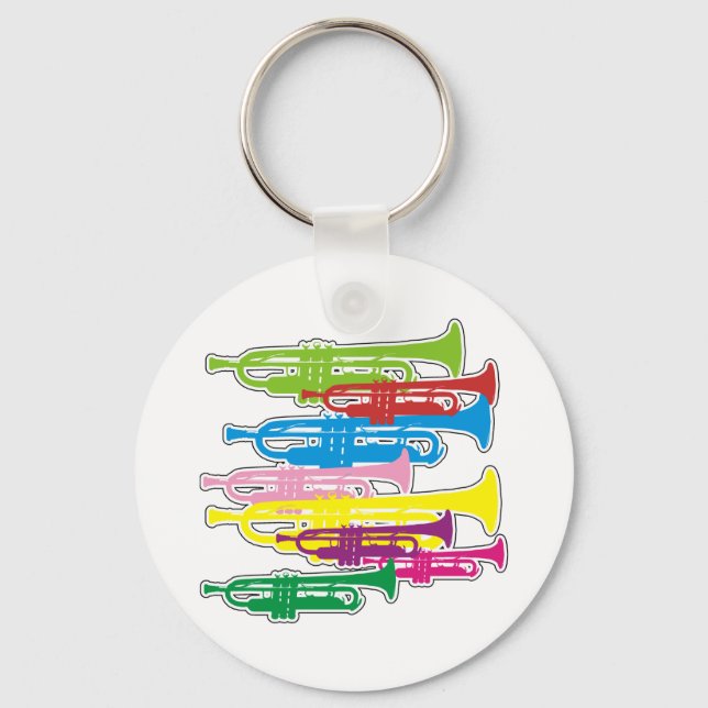Trumpets Colors Keychain (Front)
