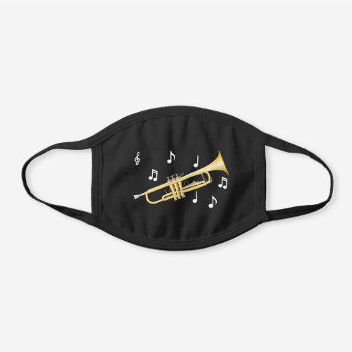 Trumpets Cute Music Teacher Band Black Cotton Face Mask