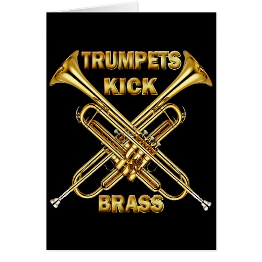 Trumpets Kick Brass Cards (Front)