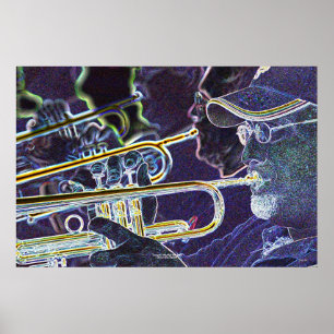 Trumpets, Mile High Jazz Band Poster