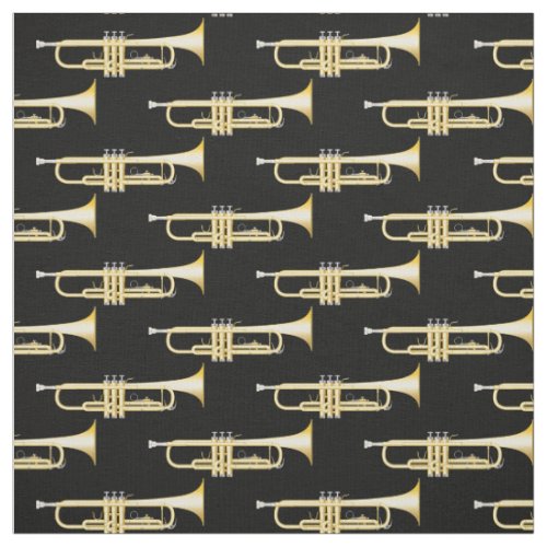 Trumpets Music Musician Room Decor Fabric