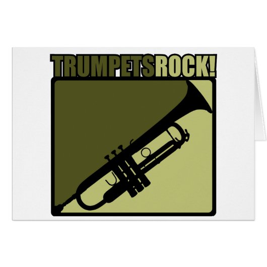 Trumpets Rock! Cards (Front Horizontal)