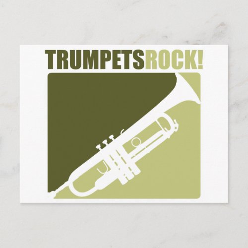 Trumpets Rock Postcard