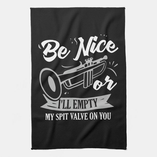 Trumpets - Spit Valve Kitchen Towel (Vertical)
