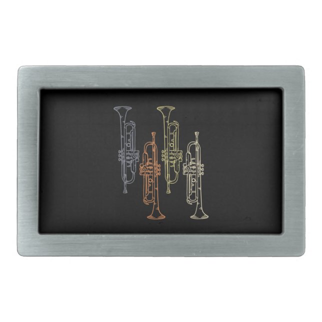 Trumpets Vintage Belt Buckle (Front)