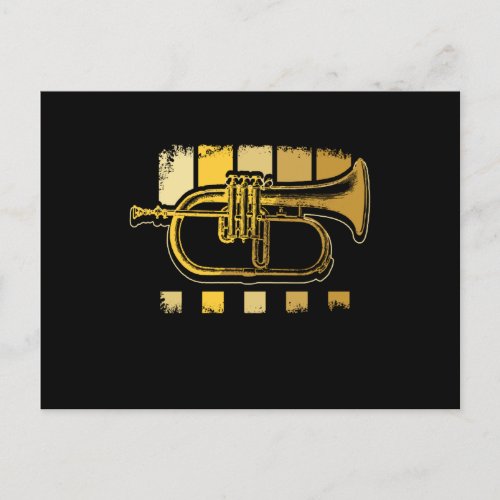 Trumpets Vintage Postcard