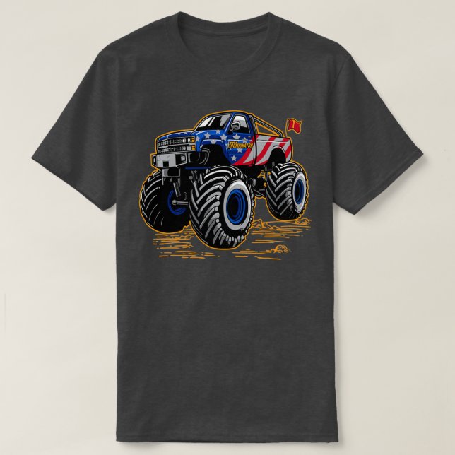 Trumpinator Monster Truck T-Shirt (Design Front)