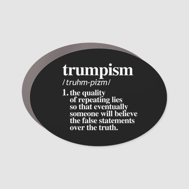 Trumpism Definition Car Magnet (Front)