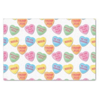 Trumpisms Candy Hearts Tissue Paper by expressiveyourself at Zazzle