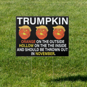 Trumpkin Anti Trump Pumpkin Sign