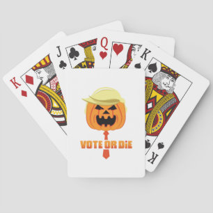 Trumpkin Classic For Halloween Poker Cards
