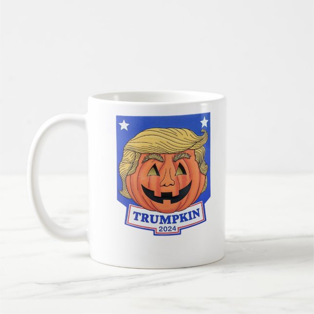 Trumpkin Classic – Funny Halloween Quote Coffee Mug (Left)