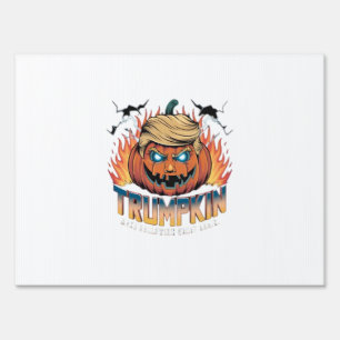 Trumpkin Classic – Spooky Pumpkin Design Sign