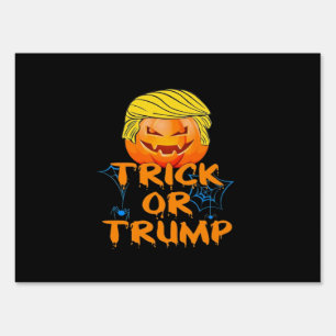 Trumpkin Funny Design For Halloween Sign