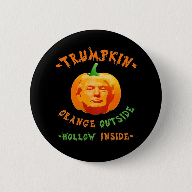 Trumpkin Funny Halloween Classic Button (Front)