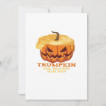 Trumpkin Funny Halloween Pumpkin – Classic Costume Holiday Card
