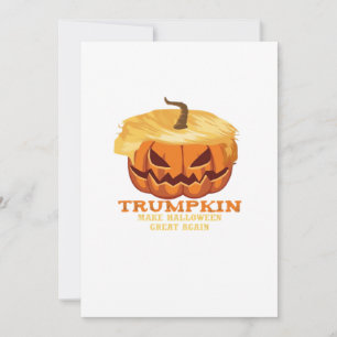Trumpkin Funny Halloween Pumpkin – Classic Costume Holiday Card