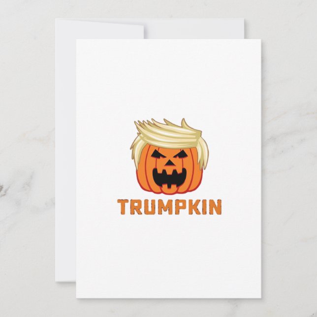 Trumpkin – Funny Parody Slogan Holiday Card (Front)