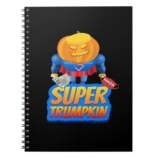 Trumpkin Funny Pumpkin Head Halloween Costume Clas Notebook (Front)