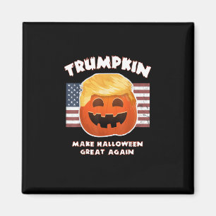 Trumpkin Funny Pumpkin Pie Pun Usa Liberals Hallow Magnet