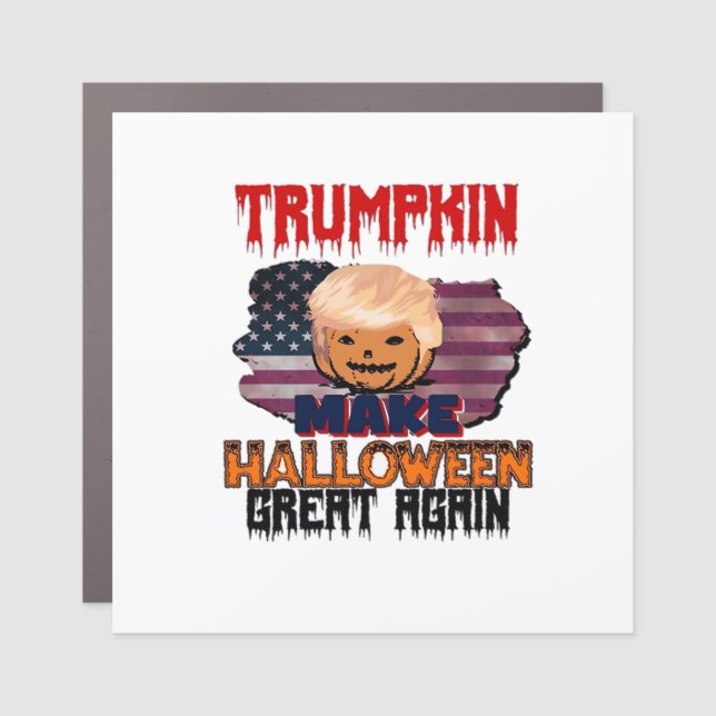 Trumpkin Halloween Classic Car Magnet (Front)