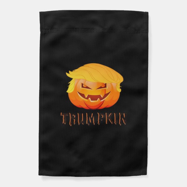 Trumpkin Halloween Classic Garden Flag (Front)