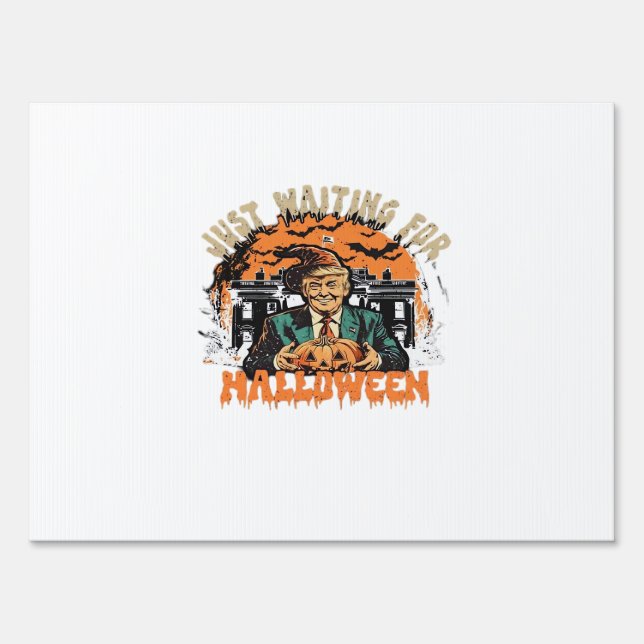 Trumpkin Halloween Classic Sign (Front)