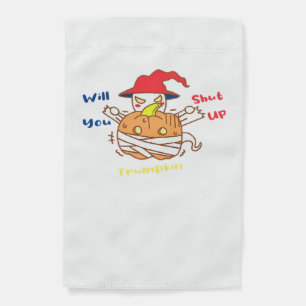 Trumpkin Halloween Election Debate And Joe Biden Garden Flag