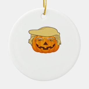 Trumpkin Halloween Funny Classic – Basic Fall Slot Ceramic Ornament
