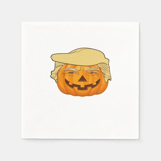 Trumpkin Halloween Funny Classic – Basic Fall Slot Napkins (Front)