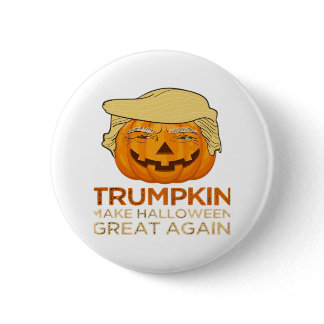 Trumpkin Halloween Funny Classic Button