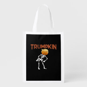 Trumpkin Halloween Funny Classic Grocery Bag