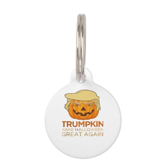 Trumpkin Halloween Funny Classic Pet ID Tag (Front)