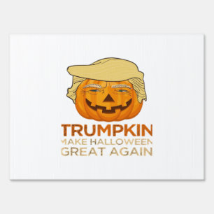 Trumpkin Halloween Funny Classic Sign