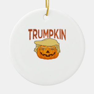 Trumpkin Halloween Funny Classic – Sloth Mask Desi Ceramic Ornament